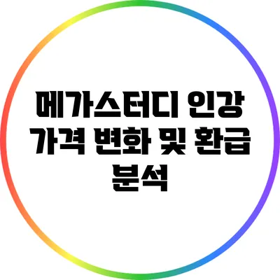 메가스터디 인강 가격 변화 및 환급 분석