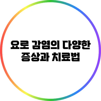 요로 감염의 다양한 증상과 치료법