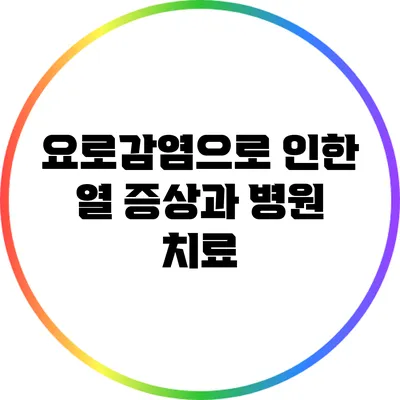 요로감염으로 인한 열 증상과 병원 치료