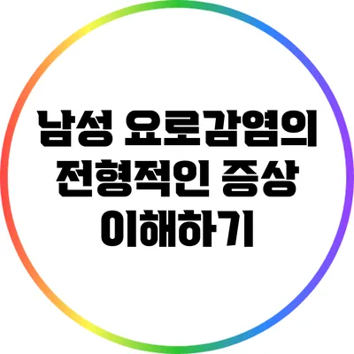 남성 요로감염의 전형적인 증상 이해하기
