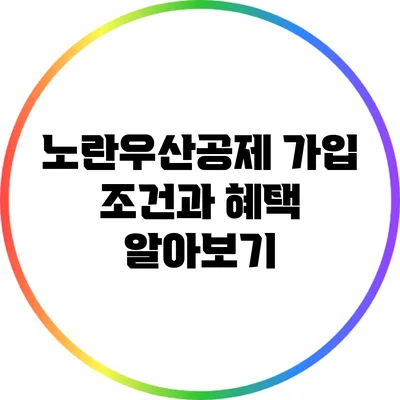 노란우산공제: 가입 조건과 혜택 알아보기