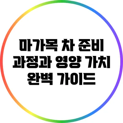 마가목 차: 준비 과정과 영양 가치 완벽 가이드