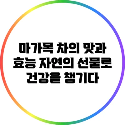 마가목 차의 맛과 효능: 자연의 선물로 건강을 챙기다