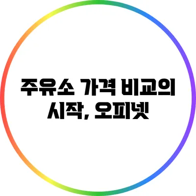 주유소 가격 비교의 시작, 오피넷