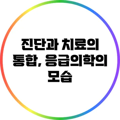 진단과 치료의 통합, 응급의학의 모습